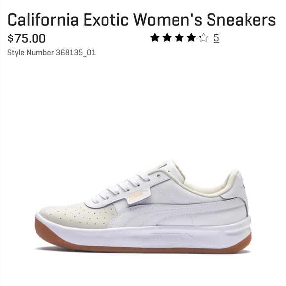 puma california exotic women's sneakers